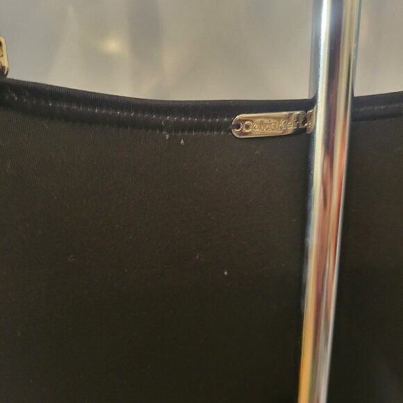 Calvin Klein Floral-Print Strapless Tummy-Control One-Piece Swimsuit - Picture 5 of 6